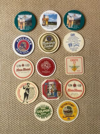 Bases de copos vintage variadas - Valor unitário