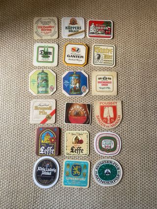 Bases de copos vintage variadas - Valor unitário