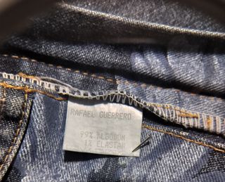 Pantalón vaquero mujer estampado floral