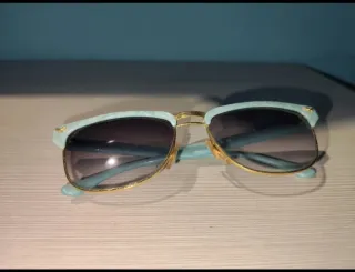 Occhiali da sole Valentino oro e verde acqua