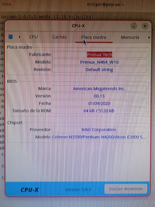 Mini PC Primux N464 Intel Celeron 4GB/64GB