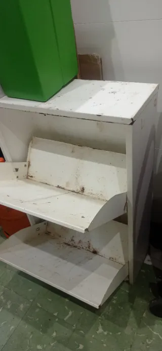 Armario blanco para reciclarje basura 92x60x3p