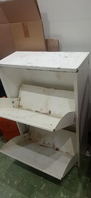 Armario blanco para reciclarje basura 92x60x3p