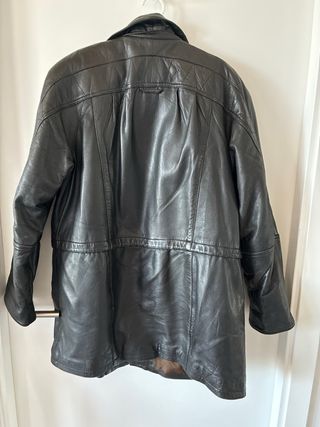 Chaqueta de cuero Forster negra