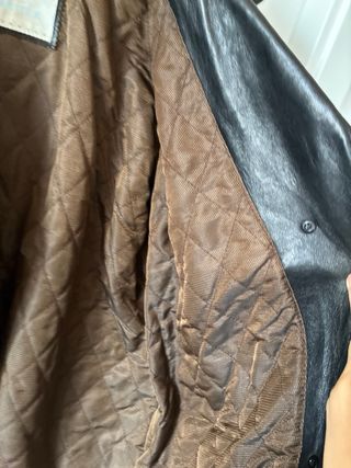 Chaqueta de cuero Forster negra