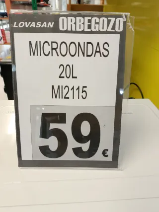 Microondas Orbegozo MI2115 20L Blanco