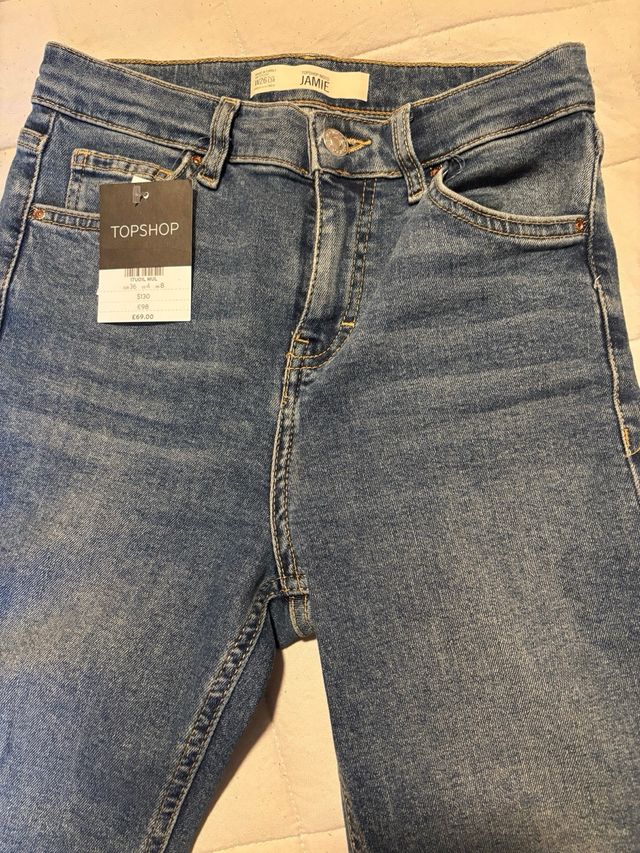 Jeans pitillo Topshop elásticos