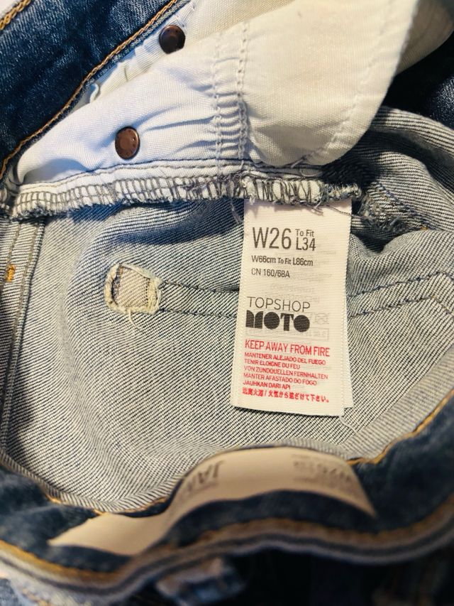 Jeans pitillo Topshop elásticos