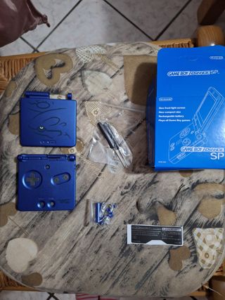 Game Boy Advance SP Scocca Kyogre + Scatola