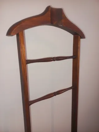 Cabide Mordomo Madeira Anos 80