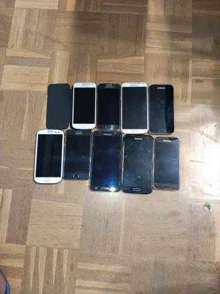 Lote 9 Móviles Samsung+Accesorios