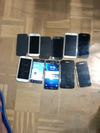 Lote 9 Móviles Samsung+Accesorios