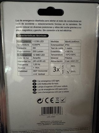 2 Balizas Emergencia Led V16