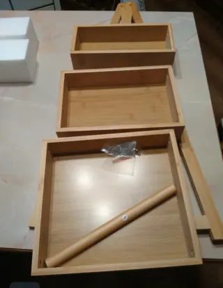 Mobiletto 5five bagno bambù legno