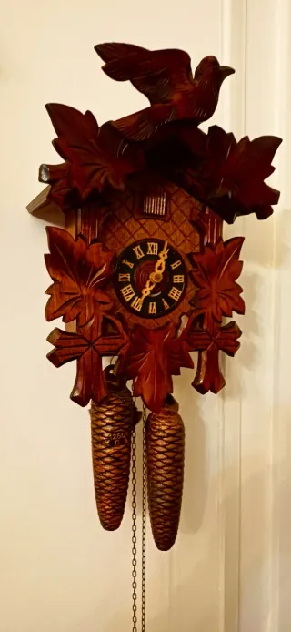 Orologio a Cucù Tedesco Originale In Legno