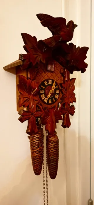 Orologio a Cucù Tedesco Originale In Legno