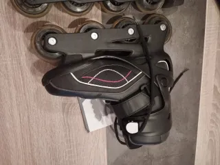 Patines en línea Oxelo negros y rosas