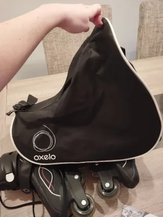 Patines en línea Oxelo negros y rosas