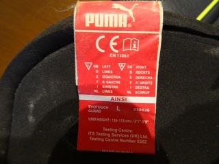 Guantes portero Kipsta + espinilleras Puma