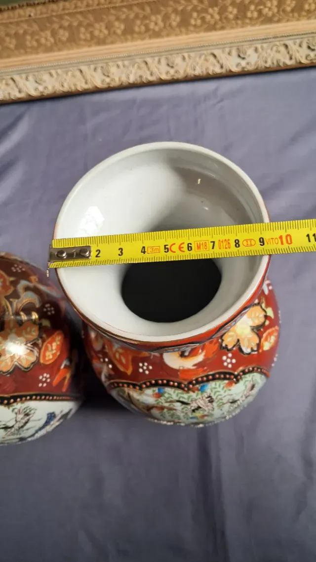 Pareja Jarrones Satsuma