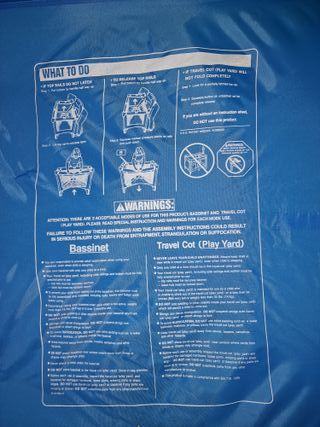 Cuna de viaje plegable para bebé + colchón