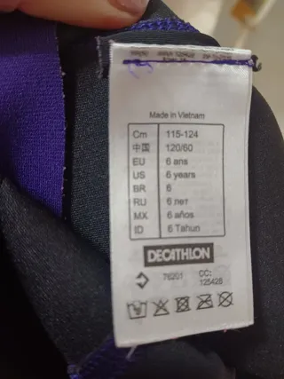 Traje neopreno niña OLAIAN morado/rosa