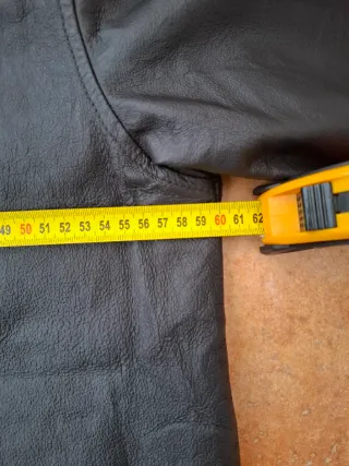 Chaqueta Cuero Vintage Y2K Minimal 90s Marrón