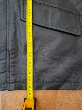 Chaqueta Cuero Vintage Y2K Minimal 90s Marrón