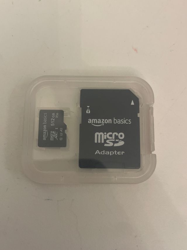 Micro SD Amazon Basics 512GB + Adaptador