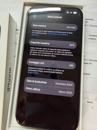 iPhone 16e 256GB Nero