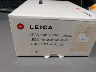 Leica Minilux Negra + Reloj + Funda