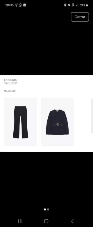 Traje Zara verde militar