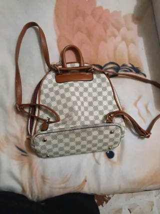 Zainetto fantasia a scacchi