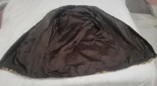 Abrigo vintage  de pelo natural estampado