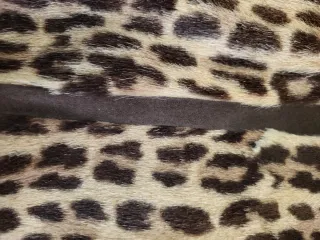 Abrigo vintage  de pelo natural estampado