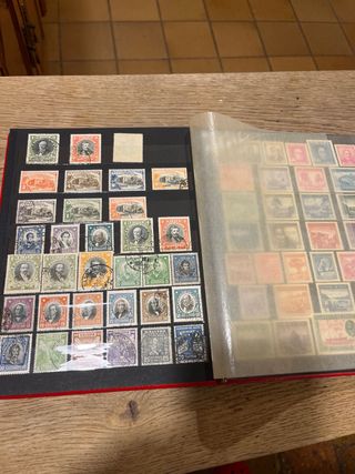 Album di francobolli secondo le foto