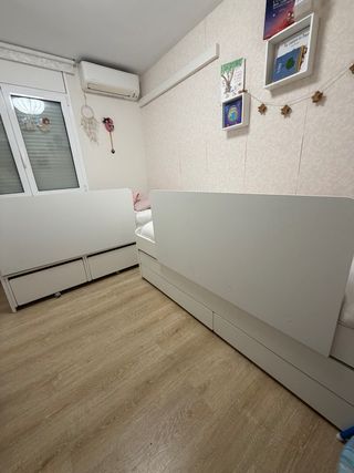 Cama nido individual blanca