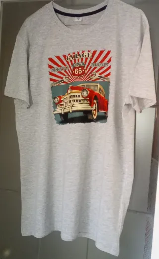 T-shirt Uomo L Route 66 Grigia