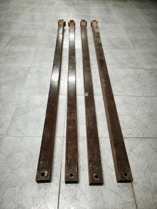 4 Barras Tubo Cuadrado 240cm