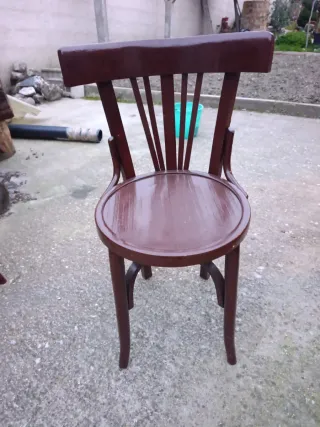 5 Sillas antiguas vintage de madera, precio unidad