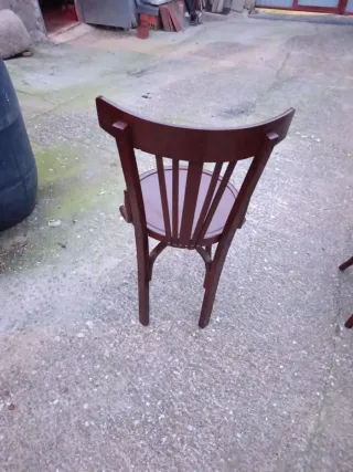 5 Sillas antiguas vintage de madera, precio unidad