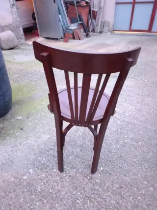 5 Sillas antiguas vintage de madera, precio unidad