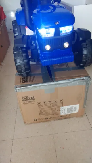 Tractor Eléctrico Infantil Azul