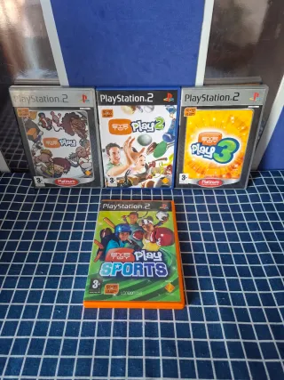 🇮🇹PS2 LOTE EYETOY ORIGINALES COMPLETOS