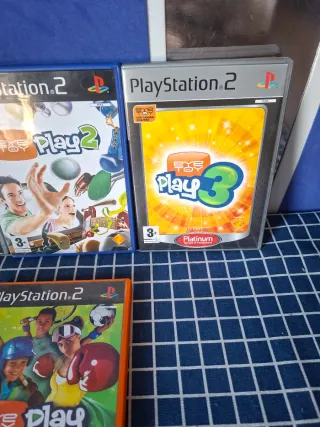 🇮🇹PS2 LOTE EYETOY ORIGINALES COMPLETOS