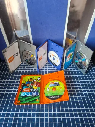 🇮🇹PS2 LOTE EYETOY ORIGINALES COMPLETOS