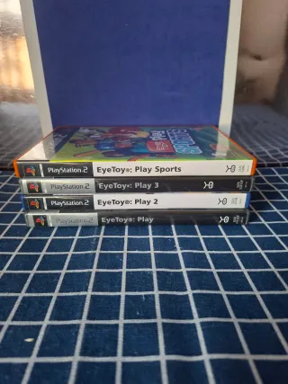 🇮🇹PS2 LOTE EYETOY ORIGINALES COMPLETOS