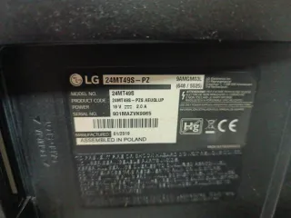 Televisión LG 24MT49S para piezas