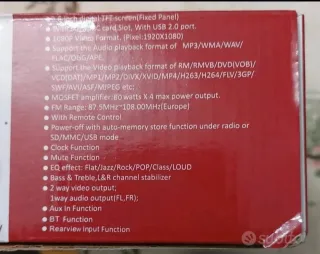 Autoradio VETOMILE 1DIN Car MP5 Player