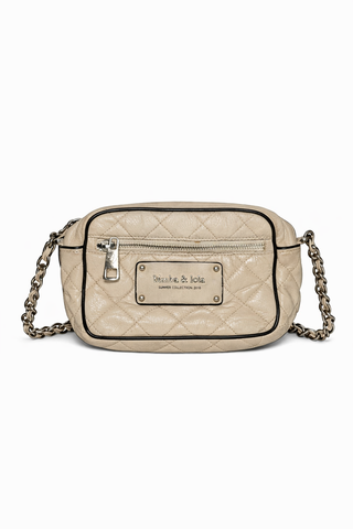 Bolso Bimba y Lola acolchado beige